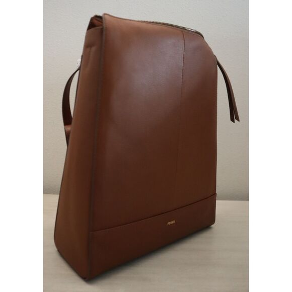 Fossil SHB2976210 Women's Medium Brown Leather Elina Convertible Backpack - Picture 7 of 16